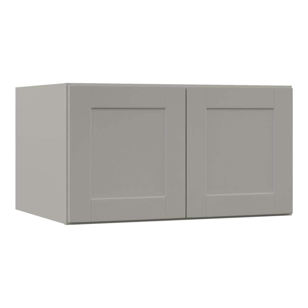 Shaker 36 in. W x 24 in. D x 18 in. H Assembled Deep Wall Bridge Cabinet in Dove Gray price history on PriceWatchPro