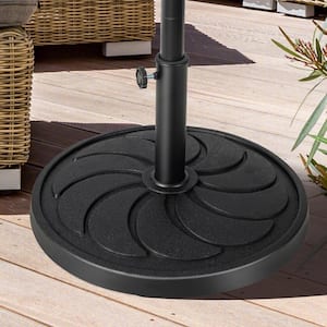 40 lbs. Resin 21.5 in. Round Patio Umbrella Base in Black
