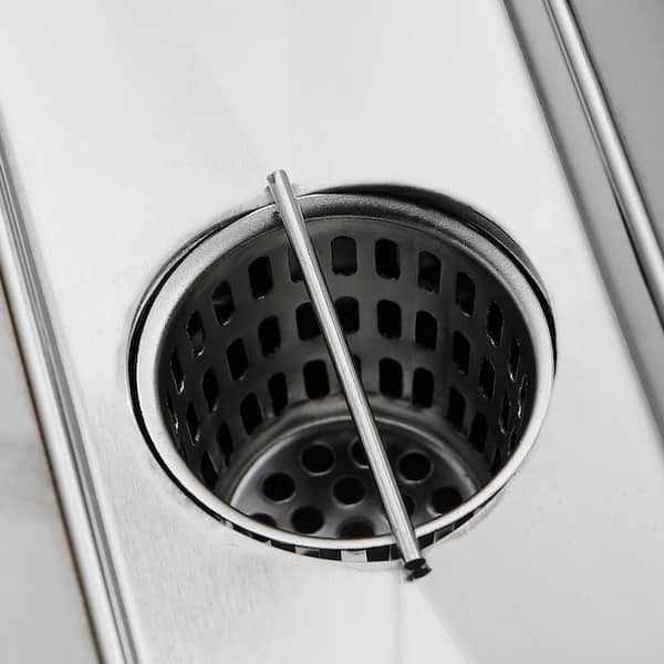 12 in. Linear Shower Drain with Leveling Feet and Flange in Brushed Nickel