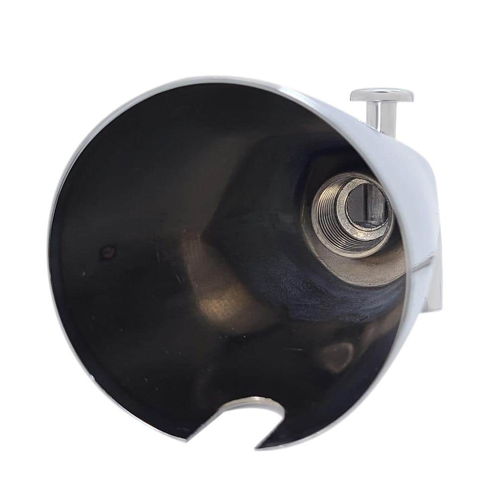Polished Chrome Wall Mounted Tub Spout with Front Diverter