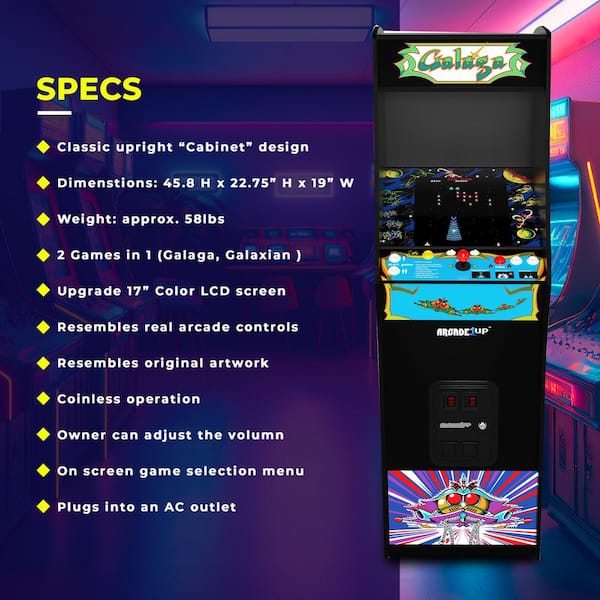 Arcade1up Deluxe 14 Games In 1 5 Ft