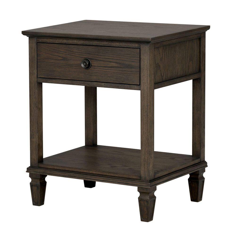 Victoria 24 in. Reclaimed Grey Rectangle Wood End Table - thumbnail 3