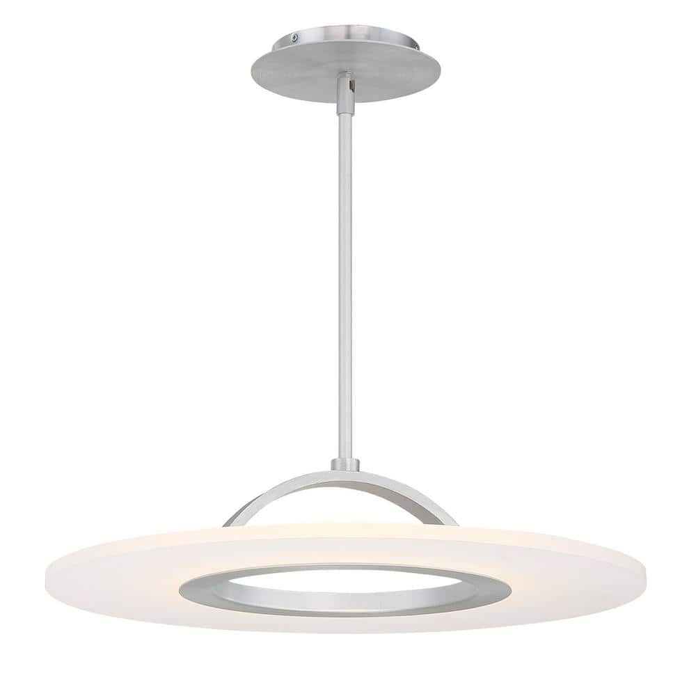 Elektron 20" Brushed Aluminum LED Drum Pendant Light