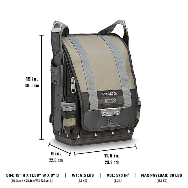 VETO PRO PAC 12 in. TP-XXL Extra Large, Zippered Technician Tool