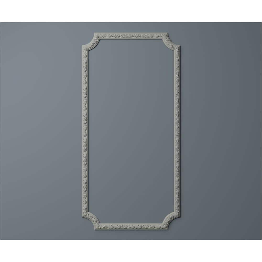 Sussex Floral Gray Polyurethane Panel Moulding Kit