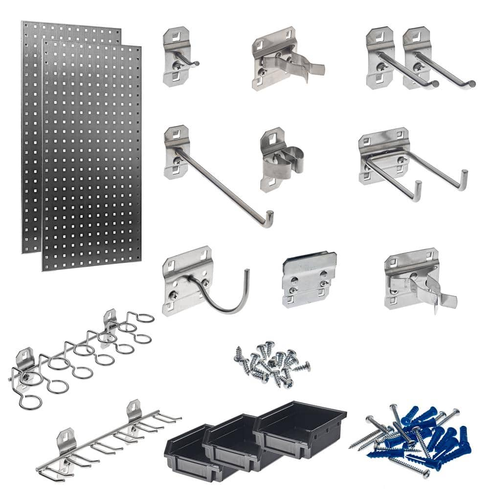 Wall Control - Medium Pegboard Spring Clips - 5/8 to 1-1/4 Adjustable  Range