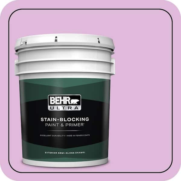 BEHR ULTRA 5 gal. #670A-3 Posies Semi-Gloss Enamel Exterior Paint & Primer