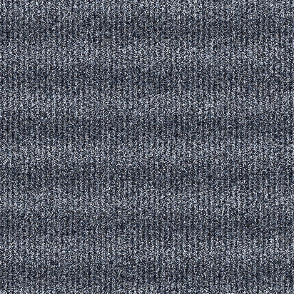 Rules Of Conduct - Cobalt - Blue Commercial 24 x 24 in. Glue-Down Carpet Ti