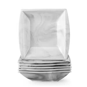 Blance 21 fl.oz Marble Gray Porcelain Soup Bowl (Set of 6)