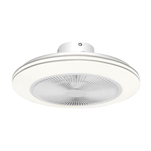 Low Profile LED Ceiling Fan RGB Lighting Smart Ceiling Fan with Light Indoor Ceiling Fans Sconce with No Bulbs Included