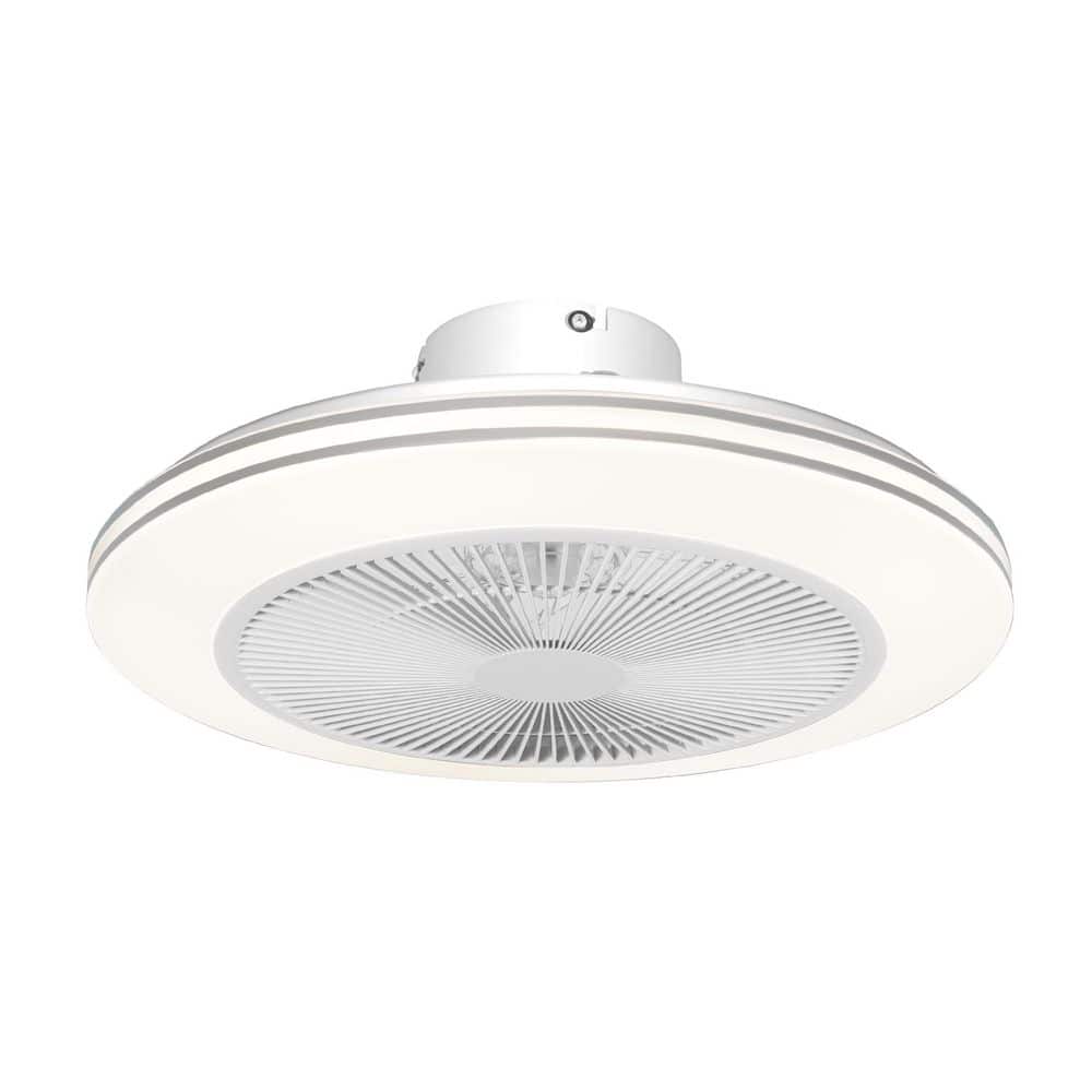 Low Profile LED Ceiling Fan RGB Lighting Smart Ceiling Fan with Light Indoo