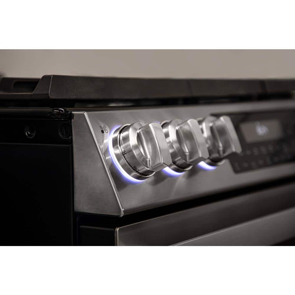 Sharp 30-inch Stainless Steel Slide-In Electric Range with Convection Oven