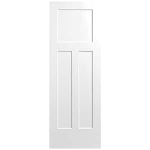 28 in. x 80 in. 3-Panel Winslow Single Bore Hollow Core Primed Molded Composite Interior Door Slab