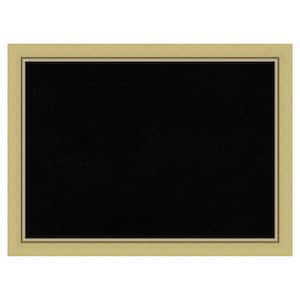 Landon Gold Narrow Framed Black Corkboard 31 in. x 23 in. Bulletine Board Memo Board