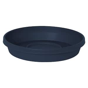 Terra 17 in. Navy Plastic Plant Saucer Tray