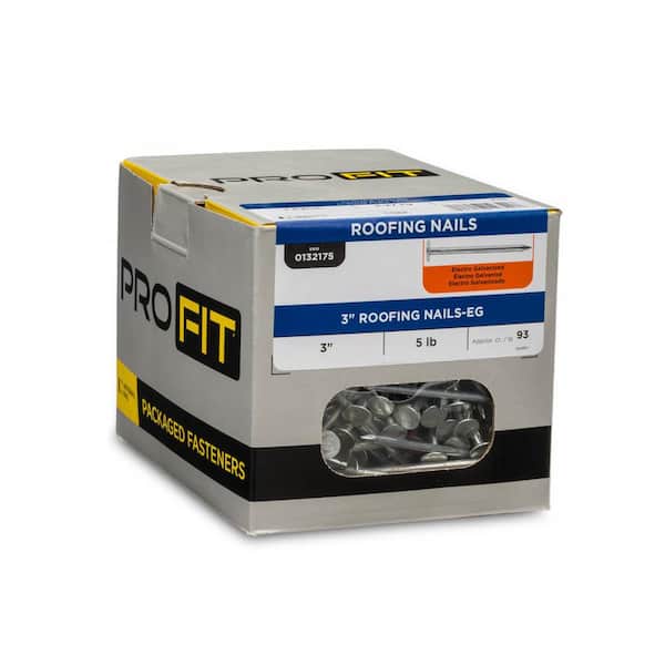 Pro-Fit 3 in. Electro-Galvanized Nail 1 lb Pro-Fit 3 in. Electro-Galvanized Nail 1 lb