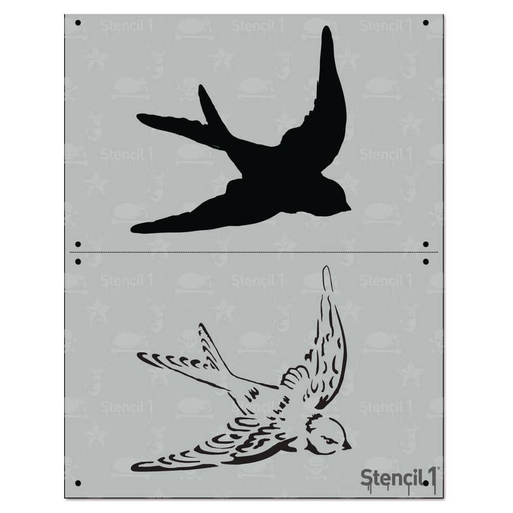 Stencil1 Swallow 2 Layer Stencil S1_2L_99 - The Home Depot