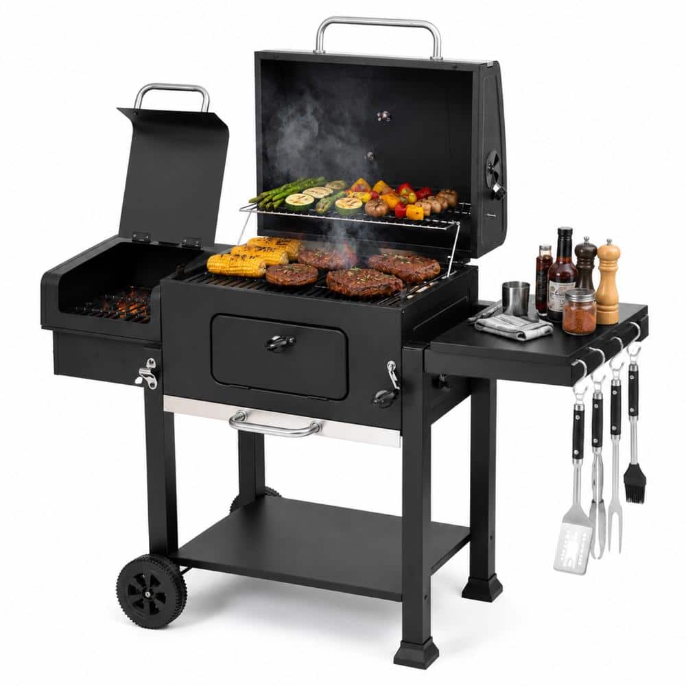 Charcoal Grill with One Side Table and a Small Stove price history on PriceWatchPro