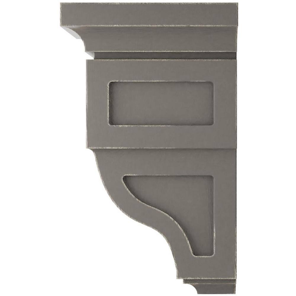 Reclaimed Gray Small Rubberwood Vintage Decor Corbel