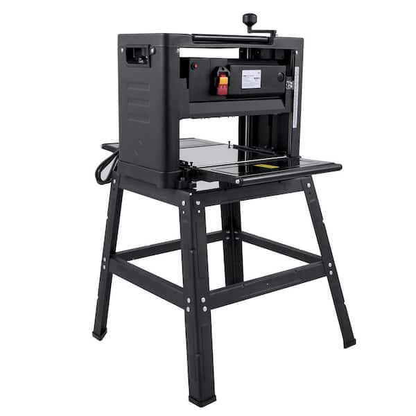 VEVOR Thickness Planer 12-1/2 in. Double Cutter Benchtop Thickness Planer 1500-Watts with Free Blade and Stand for Woodworking