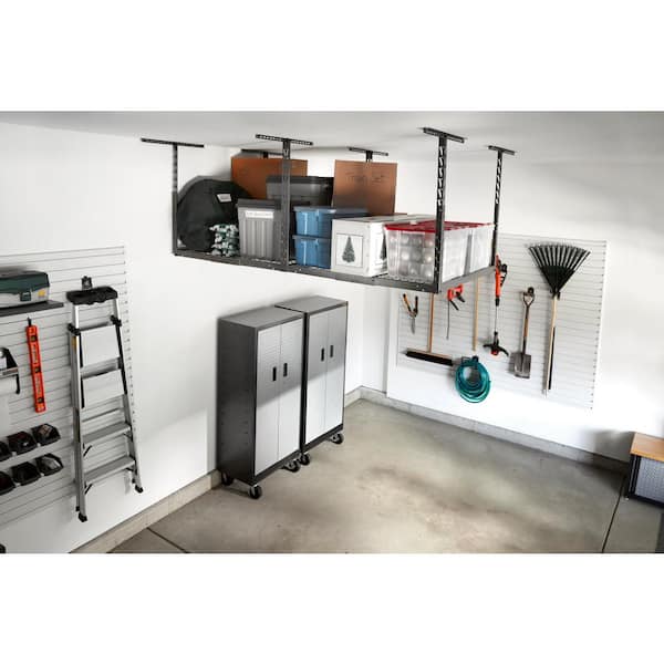 GearLoft Hammered Granite Adjustable Height Overhead Garage Storage Rack (48 in W x 96 in D)