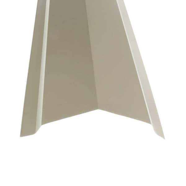 Gibraltar Building Products 10 ft. Light Stone Galvanized Steel Ridge Cap