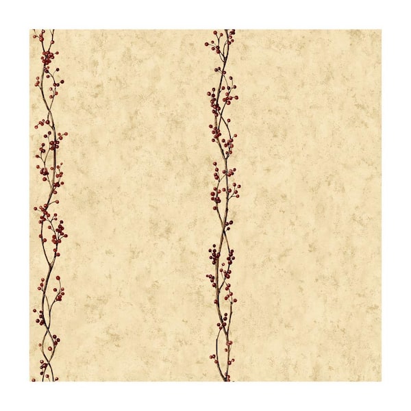 York Wallcoverings 56 sq. ft. Rose Hip Stripe Wallpaper-DISCONTINUED