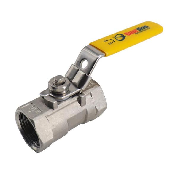 Guardian 3/8 in. 316 Stainless Steel 1000 PSI Uni-Body Reduced Port Ball Valve