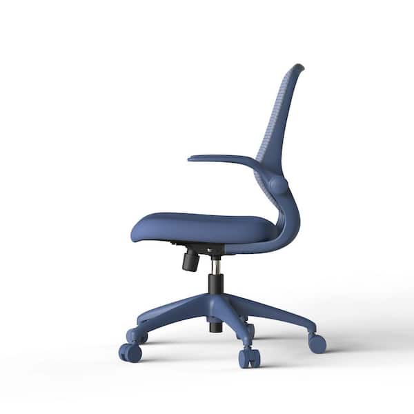 Fabric Adjustable Height Ergonomic Office Chair in Blue