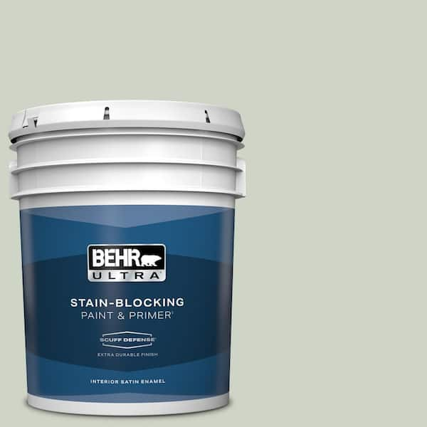 BEHR ULTRA 5 gal. #N390-2 Flora Extra Durable Satin Enamel Interior Paint & Primer