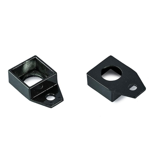 Village Ironsmith 1 in. x 1 in. (I.D.) Black Aluminum Column Socket (2-pack)