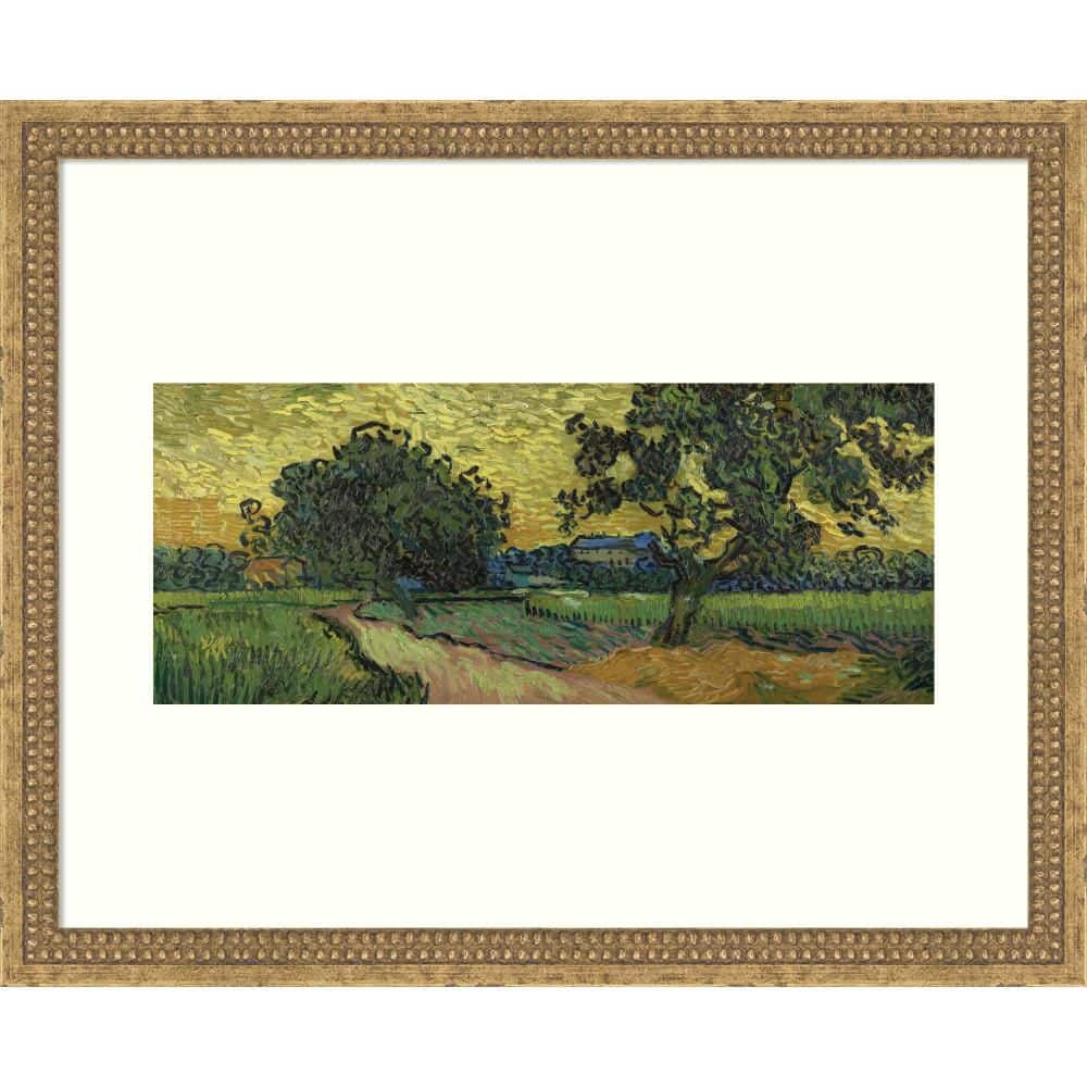 "Castellan ""Landscape at Twilight Van Gogh"" by Nostalgia Prints Landscape Framed Art Print 18 in. x 22 in." price history on PriceWatchPro