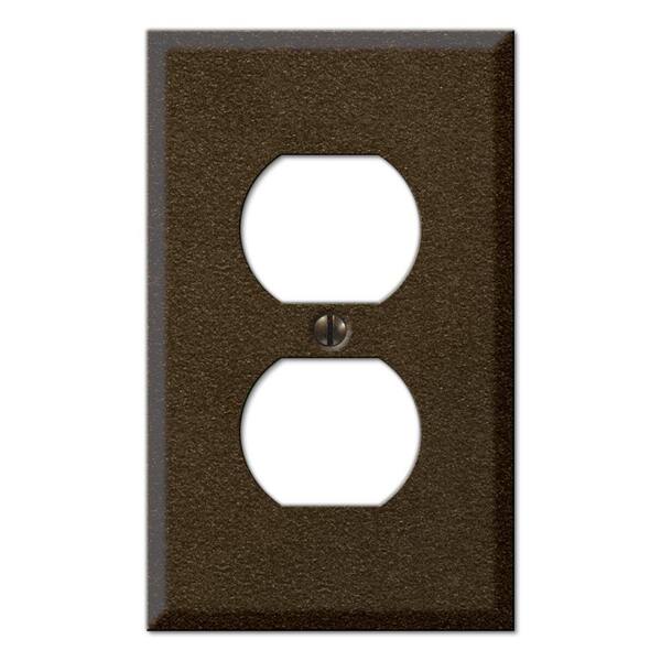 Creative Accents Bronze 1-Gang Duplex Outlet Wall Plate