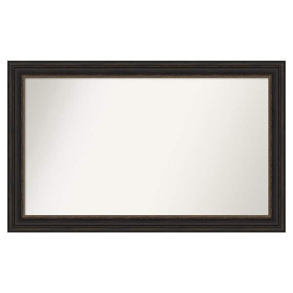 Amanti Art Accent Bronze 47 in. x 29 in. Custom Non-Beveled Polystyrene Antique Framed Bathroom Vanity Wall Mirror