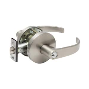 Grade 2 Erin Satin Stainless Cylindrical Storeroom Door Lever