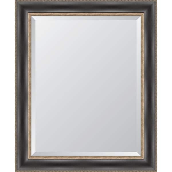 Melissa Van Hise Medium Rectangle Silver Beveled Glass Contemporary Mirror (29 in. H x 35 in. W)