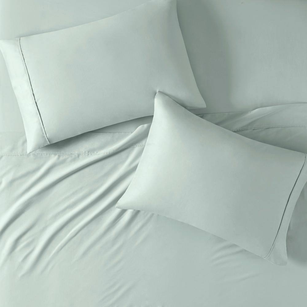 Aqua Organic Cotton King Deep Pocket Sheet Set