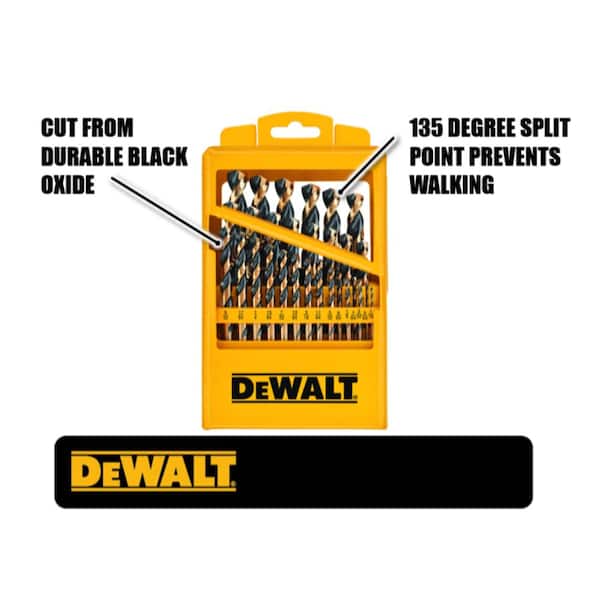 DEWALT 29-Piece Gold Ferrous Pilot Point Drill Bit Set, 1/16 In. thru 9/32  In. - Town Hardware & General Store