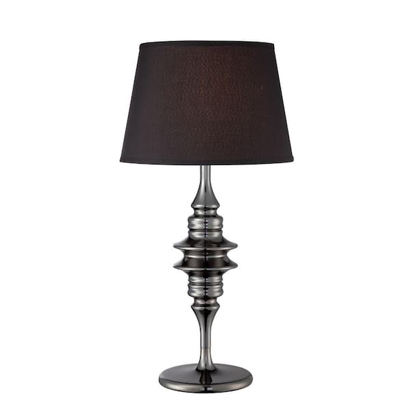 Illumine Designer Collection 30.5 in. Chrome Fluorescent Table Lamp