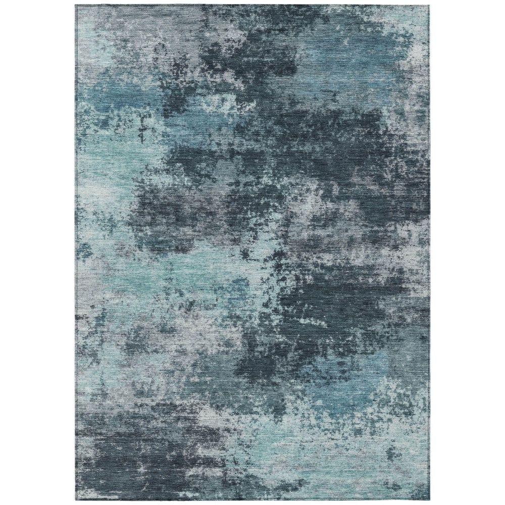 Chantille Machine Washable Indoor/Outdoor Abstract ACN2065 Teal 8 ft. x 10 ft. Area Rug price history on PriceWatchPro