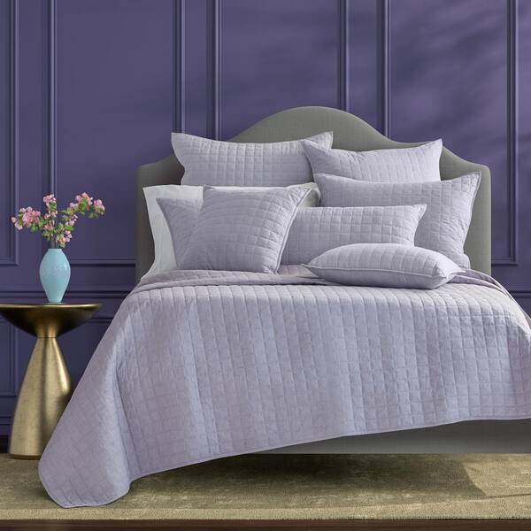 Caden 3 Piece Lavender Cotton, California King Bed Quilt Sets