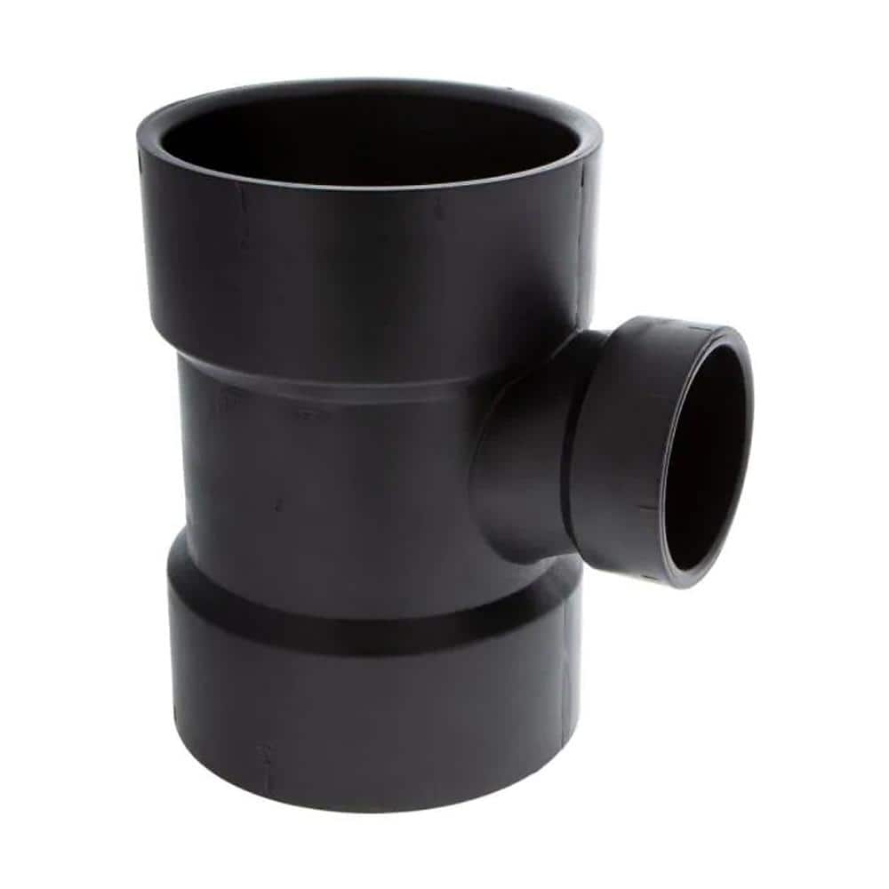 VPC 3 in. x 3 in. x 2 in. ABS Plastic DWV All Hub Sanitary Tee Fitting ...