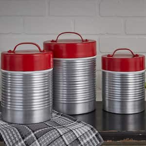Vintage Thermos Metal Canister Set