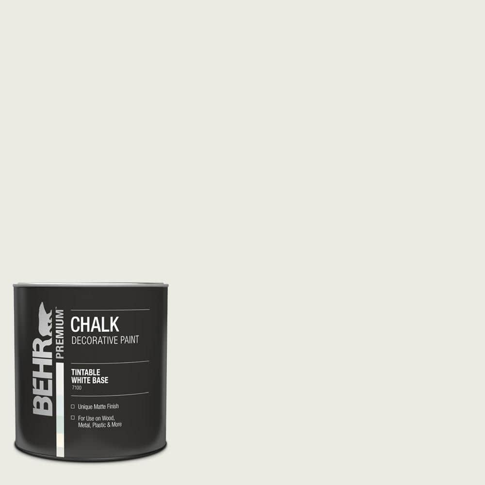 BEHR PREMIUM 1 Qt PPU24 14 White Moderne Interior Chalk Decorative   White Moderne Behr Premium Chalked Paint 710004 64 1000 