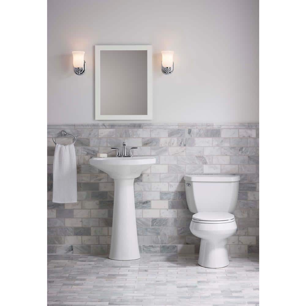 Bancroft Polished Chrome Single-Light Bathroom Wall Sconce