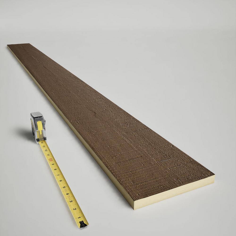 Honey Wheat Rough Cedar Faux Wood Beam Plank 8' x 6"