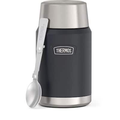 Thermos FUNtainer 16 oz. Stone Slate Stainless Steel Vacuum-Insulated Water  Bottle with Spout F41101SL6 - The Home Depot