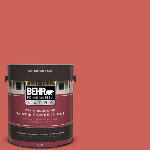 BEHR Premium Plus Ultra 1 gal. #PPU1-5 Japanese Kimono Flat Exterior Paint and Primer in One