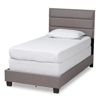 Gray Twin Beds Bedroom Furniture The Home Depot