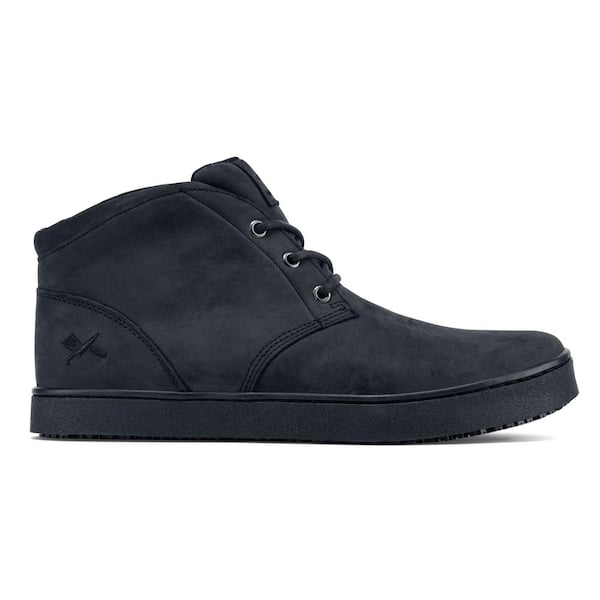 MOZO Men's Finn Chukka Slip Resistant Athletic Shoes - Soft Toe - Black Size 10.5(M)